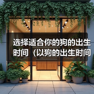 选择适合你的狗的出生时间（以狗的出生时间为基准，找到最适合你 - 辰飞雨新生家伴