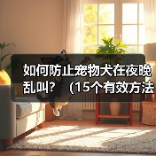 如何防止宠物犬在夜晚乱叫？（15个有效方法让你的宠物犬安静一 - 辰飞雨新生家伴