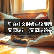 狗在什么时候应该服用葡萄糖?(葡萄糖的关键时刻和用途)(图2) 狗在什么时候应该服用葡萄糖?(葡萄糖的关键时刻和用途)(图2)
