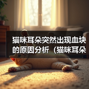 猫咪耳朵突然出现血块的原因分析（猫咪耳朵出现血块可能的病因和治疗方法）(图3)