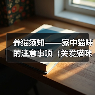 养猫须知——家中猫咪的注意事项(关爱猫咪,共创幸福家庭)(图4) 养猫须知——家中猫咪的注意事项(关爱猫咪,共创幸福家庭)(图4)