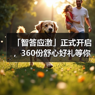「智答应激」正式开启，360份舒心好礼等