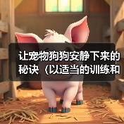 让宠物狗狗安静下来的秘诀（以适当的训练和生活习惯改变让狗狗更加平静）(图3)