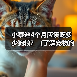 小泰迪4个月应该吃多少狗粮？（了解宠物狗的饮食需求，让小泰迪健康成长）(图3)