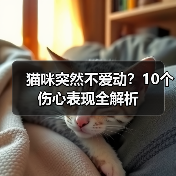 猫咪突然不爱动?10个伤心表现全解析(图4) 猫咪突然不爱动?10个伤心表现全解析(图4)