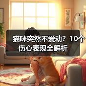 猫咪突然不爱动？10个伤心表现全解析 - 辰飞雨新生家伴
