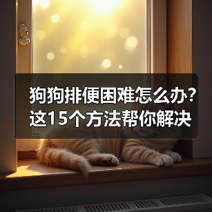 狗狗排便困难怎么办?这15个方法帮你解决(图3) 狗狗排便困难怎么办?这15个方法帮你解决(图3)