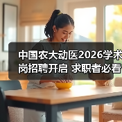 中国农大动医2026学术岗招聘开启 求职者必看条件解析(图3)