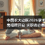 中国农大动医2026学术岗招聘开启 求职者必看条件解析(图4)