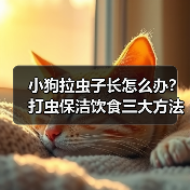 小狗拉虫子长怎么办？打虫保洁饮食三大方法详解 - 辰飞雨新生家伴