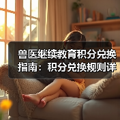 兽医继续教育积分兑换指南：积分兑换规则详解 - 辰飞雨新生家伴