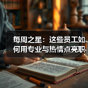 每周之星：这些员工如何用专业与热情点亮职场？ - 辰飞雨新生家伴