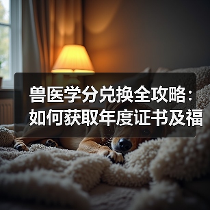 兽医学分兑换全攻略:如何获取年度证书及福利?(图4) 兽医学分兑换全攻略:如何获取年度证书及福利?(图4)