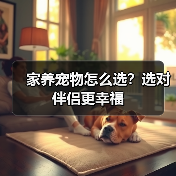 家养宠物怎么选？选对伴侣更幸福