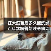 狂犬疫苗后多久能洗澡？科学解答与注意事项(图3)