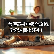 兽医证书申领全攻略，学分达标换好礼！