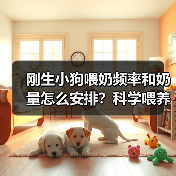 刚生小狗喂奶频率和奶量怎么安排？科学喂养阶段指南(图2)
