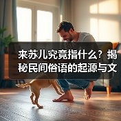 来苏儿究竟指什么？揭秘民间俗语的起源与文化内涵(图3)
