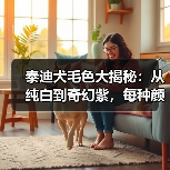 泰迪犬毛色大揭秘：从纯白到奇幻紫，每种颜色都美得不可方物！(图4)