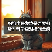 狗狗中暑发烧是否要打针？科学应对措施全解析(图4)