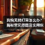 狗狗无精打采怎么办？揭秘常见原因及实用恢复妙招 - 辰飞雨新生家伴