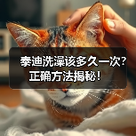 泰迪洗澡该多久一次？正确方法揭秘！ - 辰飞雨新生家伴