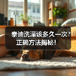 泰迪洗澡该多久一次？正确方法揭秘！(图2)