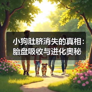 小狗肚脐消失的真相：胎盘吸收与进化奥秘 - 辰飞雨新生家伴