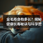 金毛寿命有多长？揭秘健康长寿秘诀与科学管理方法(图2)