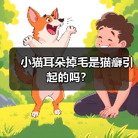 小猫耳朵掉毛是猫癣引起的吗？(图4)