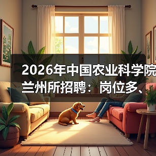 2026年中国农业科学院兰州所招聘：岗位