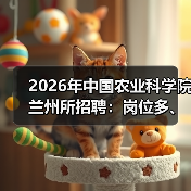 2026年中国农业科学院兰州所招聘：岗位多、机会大，应届生&社会人才速看！(图4)
