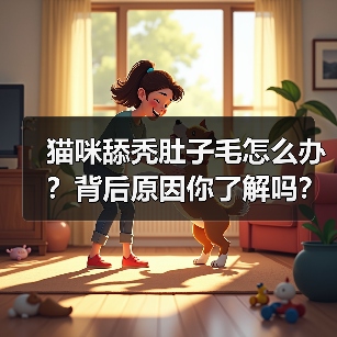 猫咪舔秃肚子毛怎么办?背后原因你了解吗?(图1) 猫咪舔秃肚子毛怎么办?背后原因你了解吗?(图1)