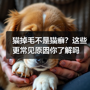 猫掉毛不是猫癣？这些更常见原因你了解吗 - 辰飞雨新生家伴