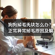 狗狗掉毛秃块怎么办?正常异常掉毛原因及解决方法全解析(图4) 狗狗掉毛秃块怎么办?正常异常掉毛原因及解决方法全解析(图4)