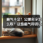 霸气十足！公猫名字怎么取？这些霸气称谓让猫咪更与众不同！(图2)