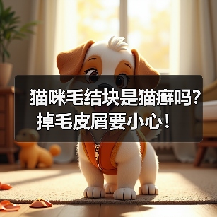 猫咪毛结块是猫癣吗？掉毛皮屑要小心！