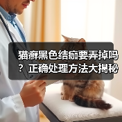 猫癣黑色结痂要弄掉吗？正确处理方法大揭秘
