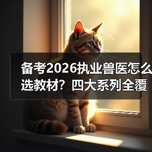 备考2026执业兽医怎么选教材？四大系列