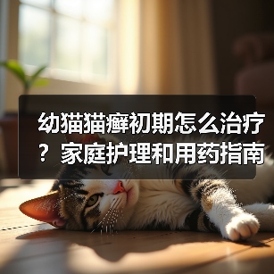 幼猫猫癣初期怎么治疗？家庭护理和用药指南