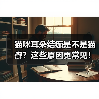 猫咪耳朵结痂是不是猫癣？这些原因更常见！ - 辰飞雨新生家伴