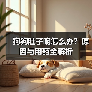 狗狗肚子响怎么办？原因与用药全解析 - 辰飞雨新生家伴