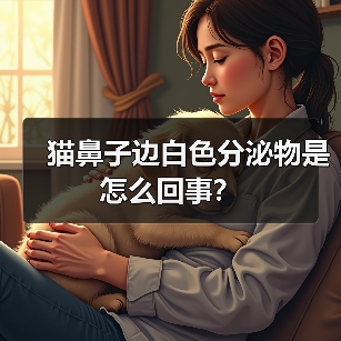猫鼻子边白色分泌物是怎么回事?(图2) 猫鼻子边白色分泌物是怎么回事?(图2)