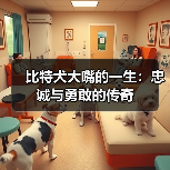 比特犬大嘴的一生:忠诚与勇敢的传奇(图4) 比特犬大嘴的一生:忠诚与勇敢的传奇(图4)