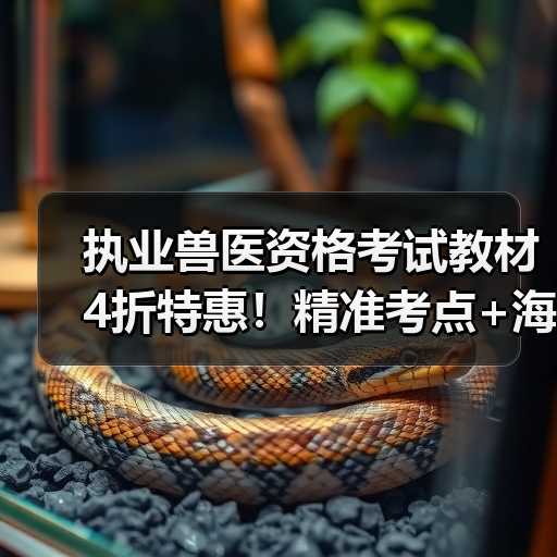 执业兽医资格考试教材4折特惠！精准考点+海量题库高效备考指南(图2)