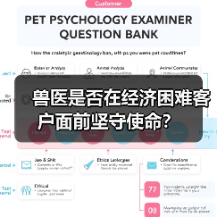 兽医是否在经济困难客户面前坚守使命?(图4) 兽医是否在经济困难客户面前坚守使命?(图4)