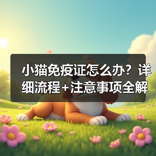 小猫免疫证怎么办?详细流程+注意事项全解析(图2) 小猫免疫证怎么办?详细流程+注意事项全解析(图1)