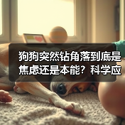 狗狗突然钻角落到底是焦虑还是本能？科学应