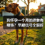 狗怀孕一个月的迹象有哪些？早期信号全解析(图1)