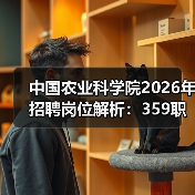 中国农业科学院2026年招聘岗位解析：359职位全面解读(图2)